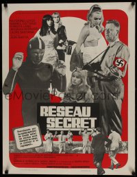 8p659 RESEAU SECRET French 23x30 1967 Jean Bastia, completely different montage of top cast!