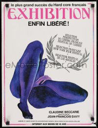 8p679 EXHIBITION French 16x21 1975 directed by Jean-Francois Davy, great sexy legs artwork!