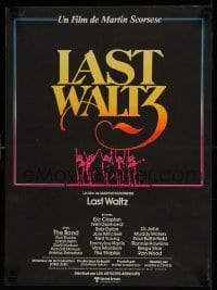 8p703 LAST WALTZ French 16x21 1978 Scorsese, it started as a rock concert & became a celebration!