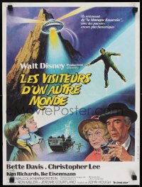 8p723 RETURN FROM WITCH MOUNTAIN French 16x21 1979 great art of ominous Bette Davis & Lee!