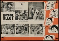 8p104 CARRY ON CLEO Hungarian 19x27 1965 English comedy on the Nile, Amanda Barrie, Burger design!