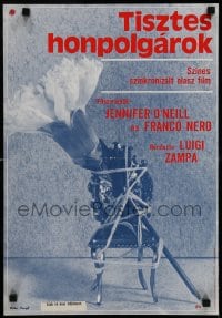 8p109 FLOWER IN HIS MOUTH Hungarian 16x22 1977 Luigi Zampa's Gente di rispetto, Margit Balla!