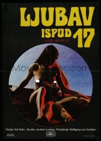 8p288 LOVE UNDER 17 Yugoslavian 19x27 1981 different image of sexy naked Linda Robertson!