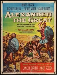 8r004 ALEXANDER THE GREAT style Z 30x40 1956 Richard Burton, Frederic March as Philip of Macedonia!