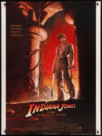8r036 INDIANA JONES & THE TEMPLE OF DOOM 30x40 1984 adventure is Ford's name, Bruce Wolfe art!