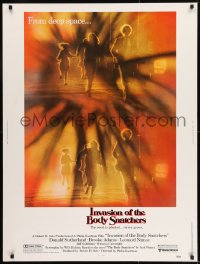 8r037 INVASION OF THE BODY SNATCHERS 30x40 1978 Kaufman classic remake of sci-fi thriller!