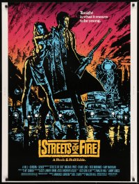8r095 STREETS OF FIRE 30x40 1984 Michael Pare, Diane Lane, rock 'n' roll, directed by Walter Hill!