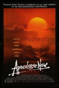 8r237 APOCALYPSE NOW 1sh R2001 Francis Ford Coppola, image of choppers over river!