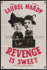 8r248 BABES IN TOYLAND 1sh R1960s great image of Laurel & Hardy, Revenge is Sweet!