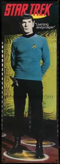 8r191 STAR TREK 26x74 commercial poster 1991 great image of Leonard Nimoy as Mr. Spock!