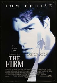 8r431 FIRM int'l DS 1sh 1993 Tom Cruise on the run, Sydney Pollack directed, evil loves ambition!