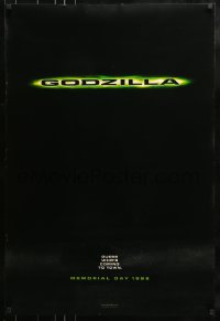 8r468 GODZILLA teaser DS 1sh 1998 Matthew Broderick, Jean Reno, Hank Azaria, American re-make!