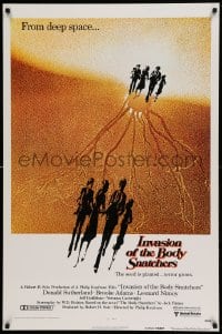 8r556 INVASION OF THE BODY SNATCHERS advance 1sh 1978 Philip Kaufman sci-fi, no book logo design!