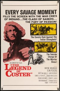 8r619 LEGEND OF CUSTER 1sh 1967 Wayne Maunder leads the cavalry raid against the Indians!