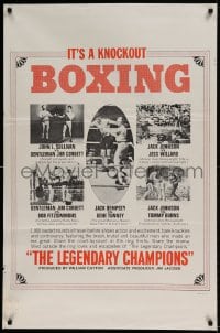 8r623 LEGENDARY CHAMPIONS style B 1sh 1968 heavyweight boxing champions from 1882 to 1929, Johnson!