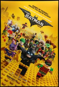 8r625 LEGO BATMAN MOVIE teaser DS 1sh 2017 always be yourself, unless you can be Batman, February!