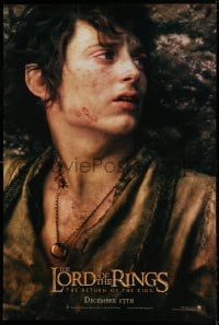 8r649 LORD OF THE RINGS: THE RETURN OF THE KING teaser 1sh 2003 Elijah Wood as tortured Frodo!