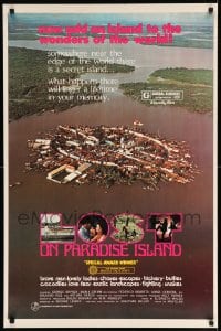 8r653 LOST ON PARADISE ISLAND 25x38 1sh 1975 what happens there will linger in your memory!