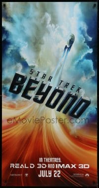 8r180 STAR TREK BEYOND DS 26x50 special poster 2016 image of the Starship Enterprise in flight!