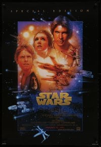 8r888 STAR WARS style B advance 1sh R1997 George Lucas classic sci-fi epic, art by Drew Struzan!