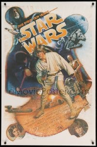 8r891 STAR WARS THE FIRST TEN YEARS signed #1466/3000 Kilian 1sh 1987 by artist Drew Struzan!