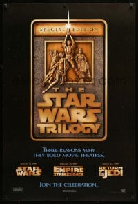 8r893 STAR WARS TRILOGY style F 1sh 1997 George Lucas, Empire Strikes Back, Return of the Jedi!