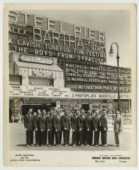 8s056 ALEX BARTHA 8.25x10 music publicity still 1940 posing with his Steel Pier Orchestra!