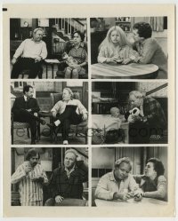 8s064 ALL IN THE FAMILY TV 8.25x10 still 1979 split images of Carroll O'Connor in six scenes!