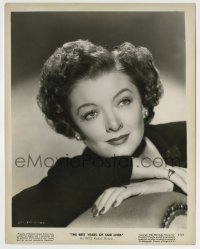 8s120 BEST YEARS OF OUR LIVES 8x10.25 still 1946 head & shoulders portrait of pretty Myrna Loy!
