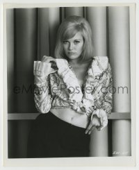 8s135 BONNIE & CLYDE 8.25x10 still 1967 super sexy Faye Dunaway showing her bare midriff!