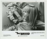 8s147 BROOD 8x10 still 1979 directed by David Cronenberg, terrified little Cindy Hinds attacked!