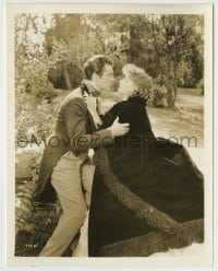 8s157 CAMILLE 8x10 still 1937 romantic close up of Greta Garbo & Robert Taylor about to kiss!