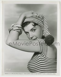 8s191 COLLEEN MILLER 8x10.25 still 1954 head & shoulders portrait of the sexy actress in wacky hat!