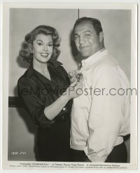 8s196 COLLEGE CONFIDENTIAL candid 8x10 still 1960 boxer Rocky Marciano & sexy Jayne Meadows!