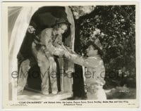 8s198 COME ON MARINES 8x10.25 still 1934 Richard Arlen helps Grace Bradley out of covered wagon!