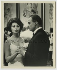8s209 COUNTESS FROM HONG KONG 8x10.25 still 1967 Marlon Brando & sexy Sophia Loren dancing!