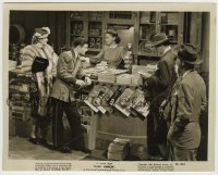 8s221 DARK MIRROR 8x10.25 still 1946 Olivia de Havilland & Richard Long in crowded store!
