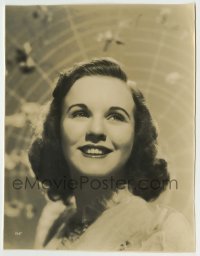 8s225 DEANNA DURBIN 7.25x9.5 still 1939 head & shoulders smiling portrait of the leading lady!