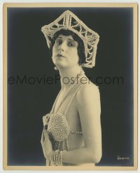 8s231 DERELYS PERDUE deluxe 8x10 still 1920s in incredible skimpy outfit made of pearls by Grenbeaux