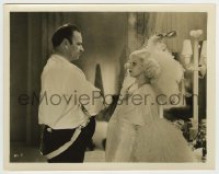 8s242 DINNER AT 8 8x10 still 1934 great c/u of Wallace Beery & Jean Harlow in a tense moment!