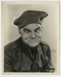 8s252 DOUGHBOYS 8x10.25 still 1930 wacky portrait of soldier Cliff Edwards crossing his eyes!