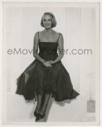 8s279 EVA MARIE SAINT 8x10.25 still 1960s wonderful full-length smiling portrait in cool dress!