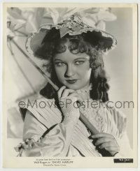 8s282 EVELYN VENABLE 8.25x10 still 1934 close up in cool dress with hat & parasol for David Harum!