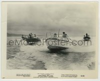 8s314 FROM RUSSIA WITH LOVE 8x10 still 1964 James Bond, great image of high speed boat chase!