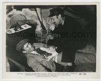8s500 LONG VOYAGE HOME 8x10.25 still R1948 wacky image of John Qualen sitting on John Wayne!