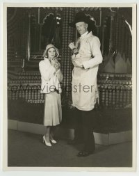 8s504 LORETTA YOUNG/R.E. MADSEN 8x10 still 1931 she's with the tallest man in America by Longworth!