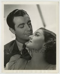 8s511 LUCKY NIGHT 8.25x10 still 1939 c/u of bride Myrna Loy & groom Robert Taylor by Willinger!