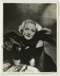 8s528 MARLENE DIETRICH 7.75x10 still 1935 great portrait in wild outfit from Devil is a Woman!