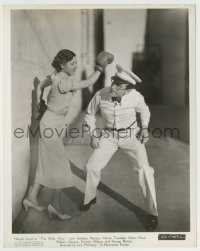 8s545 MILKY WAY 8x10.25 still 1936 Dorothy Wilson with boxing gloves takes a swing at Harold Lloyd!