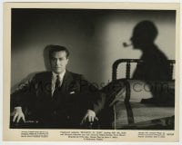 8s547 MINISTRY OF FEAR 8x10.25 still 1944 Fritz Lang, seated portrait of Ray Milland by shadow!